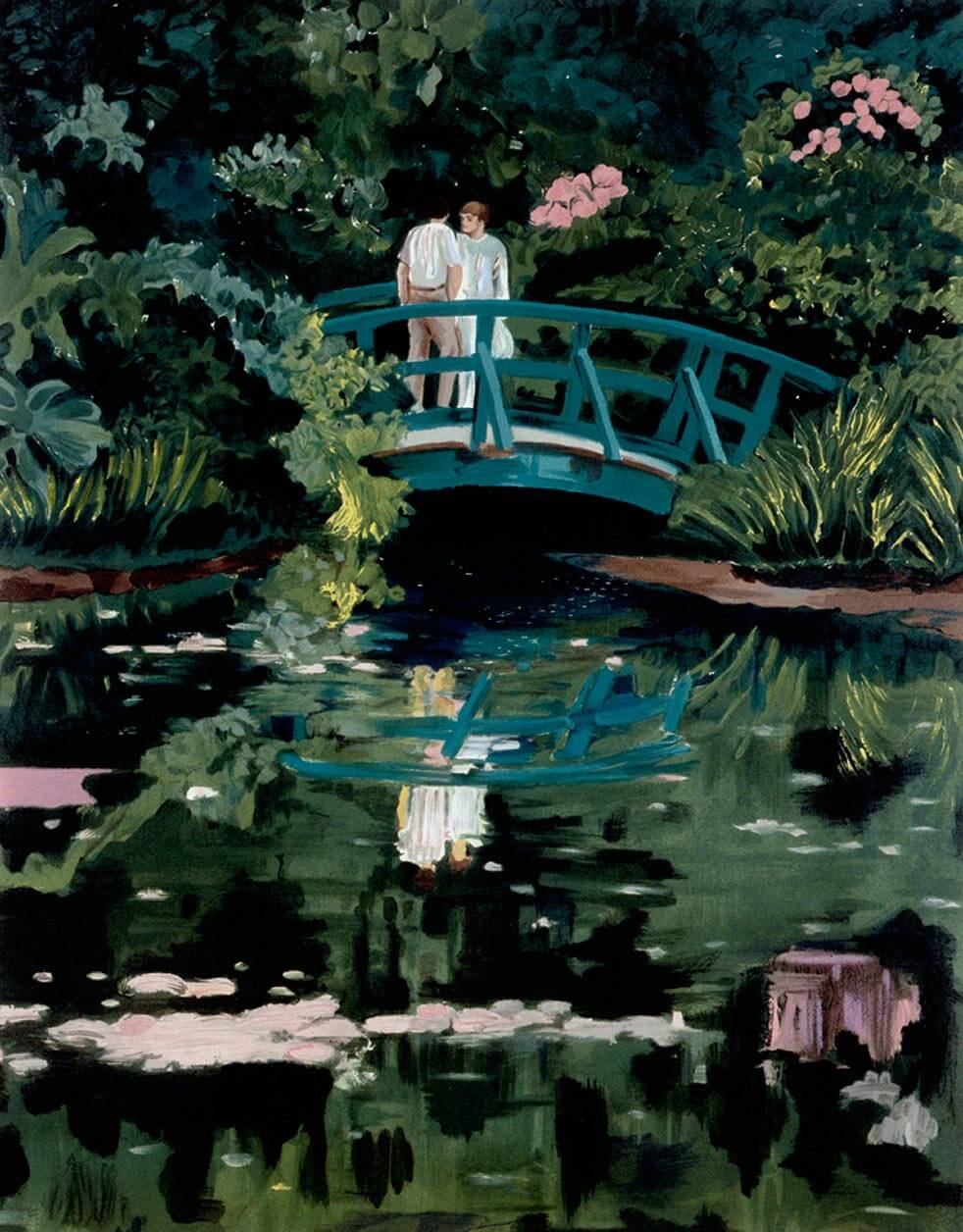 Lovers in Monet Garden