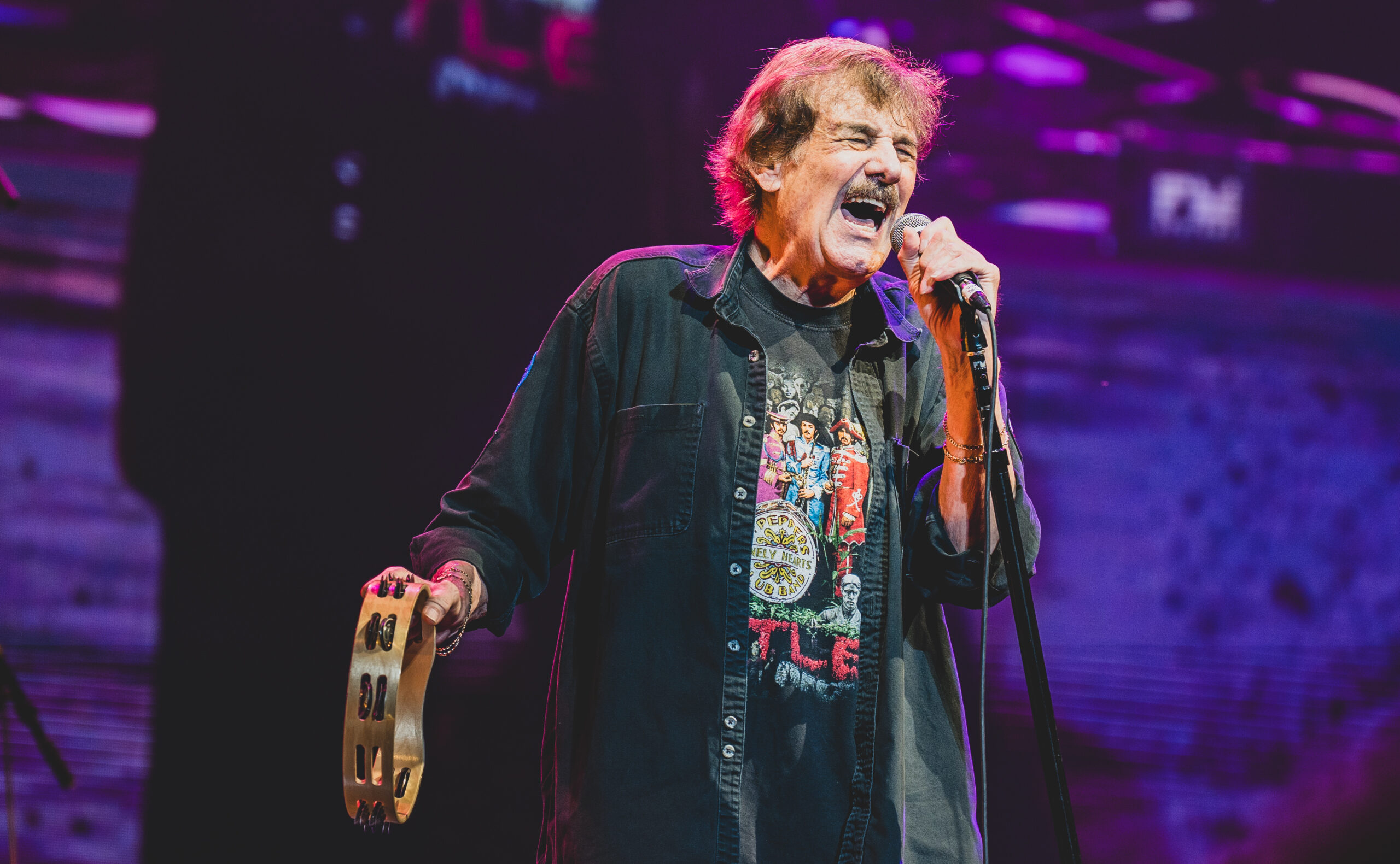 Burton Cummings performing live on stage