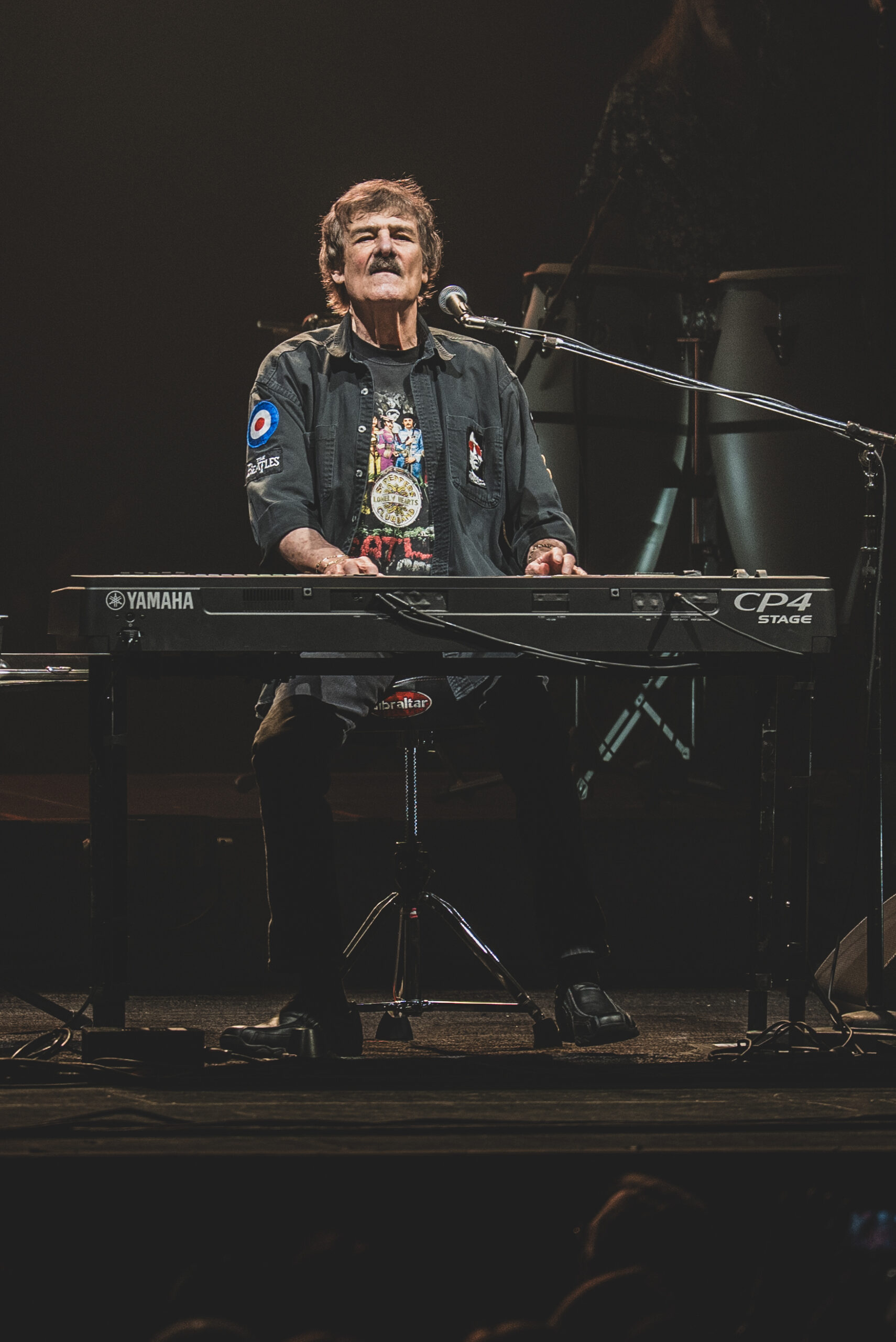 Burton Cummings performing at the piano